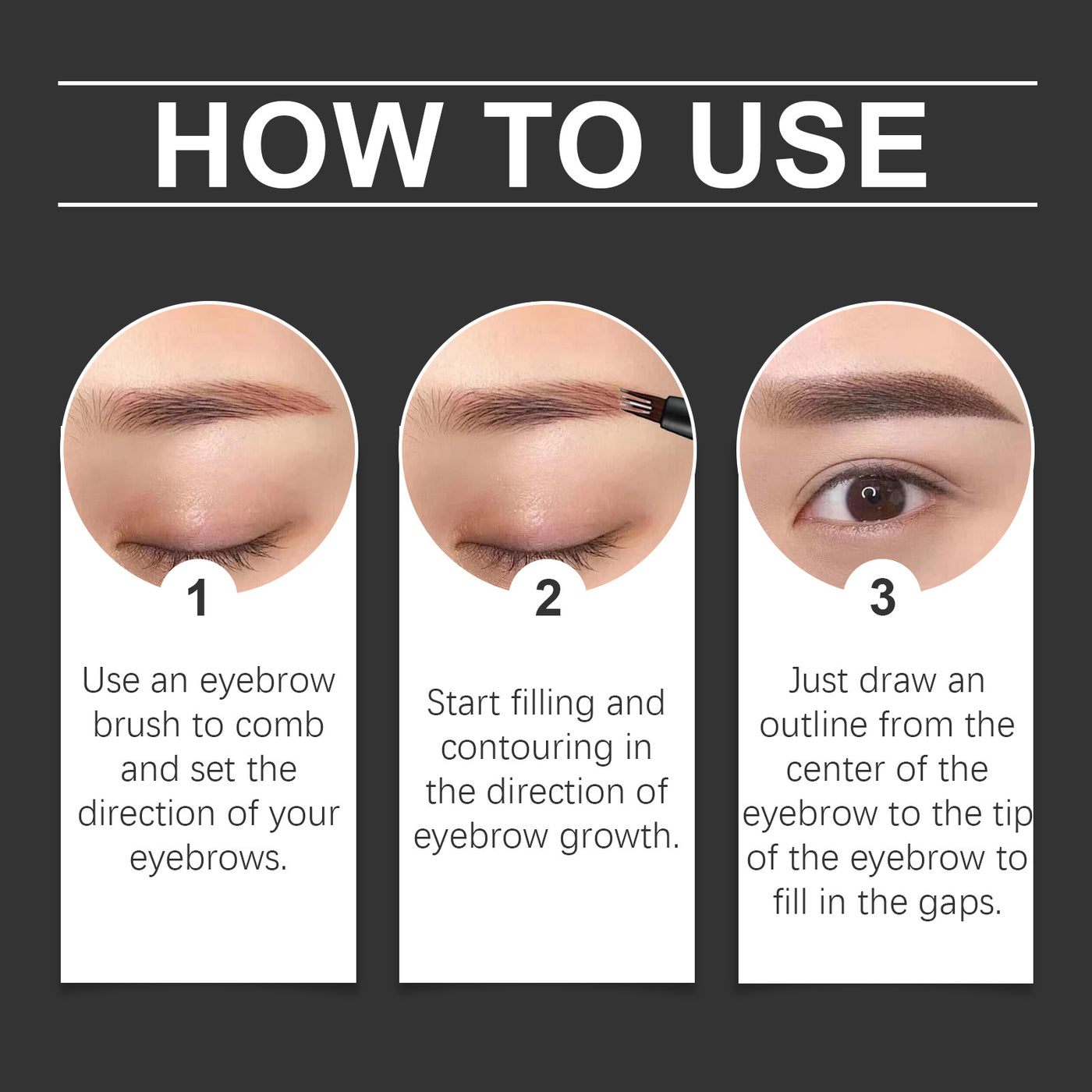 Easy To Use Not Smudge Shaping Eyebrow Pencil
